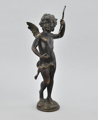 Cupid Bronze Sculpture After