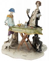 CUPS AND BALLS MAGICIAN SCULPT