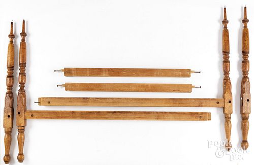 CURLY MAPLE ROPE BEDCurly maple