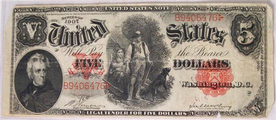 CURRENCY: $5 Large Size Series 1907