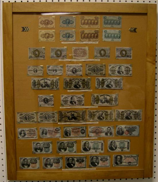 CURRENCY: Collection of 43 US Civil