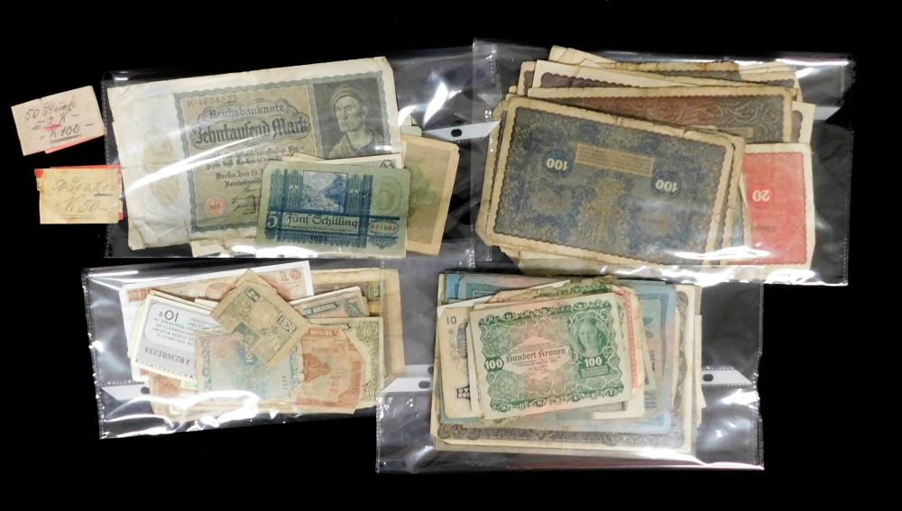 CURRENCY: LARGE LOT OF