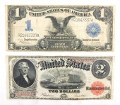 CURRENCY: LOT OF 2 BANK NOTES.