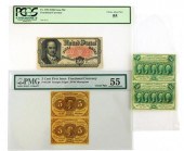 CURRENCY: LOT OF THREE FRACTIO