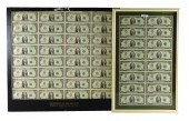 CURRENCY: TWO UNCUT CURRENCY S