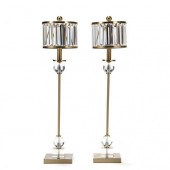 CURREY & CO., PAIR OF TALL BRA