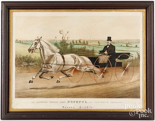 CURRIER &AMP; IVES HORSE AND