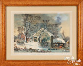 CURRIER &AMP; IVES THE OLD HOM