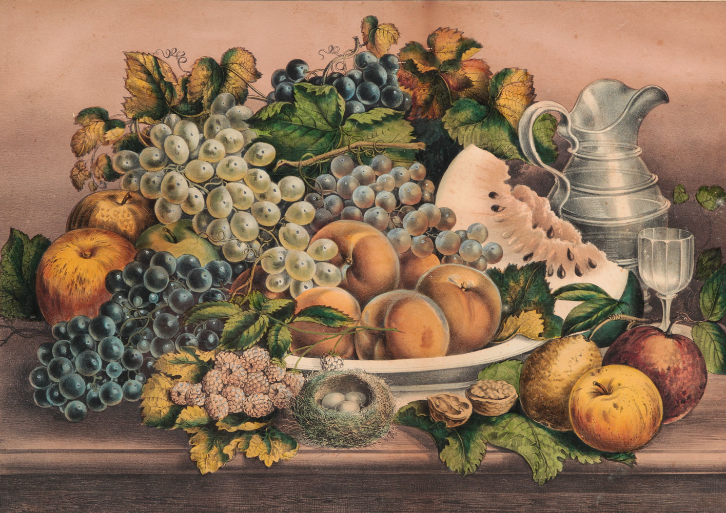 CURRIER AND IVES "A DESSERT OF
