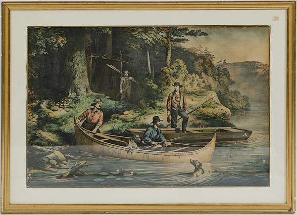 Currier and Ives American Fishing