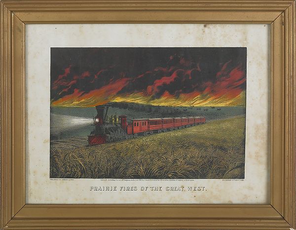 Currier and Ives color lithograph