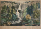 CURRIER AND IVES HAND COLORED