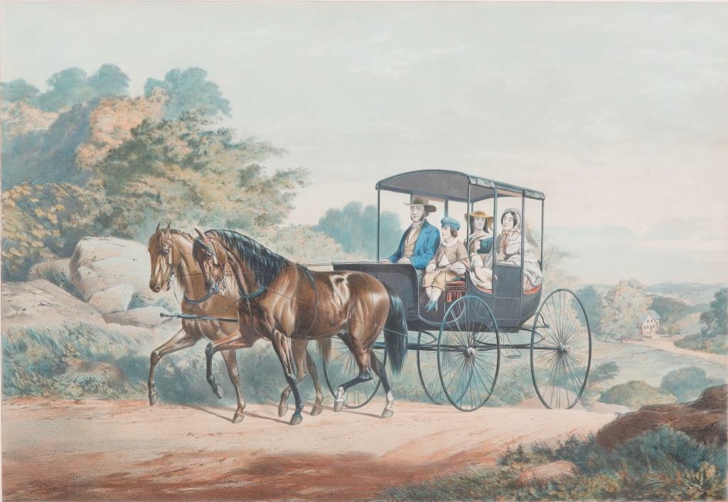 CURRIER AND IVES PRINT "LIFE IN THE