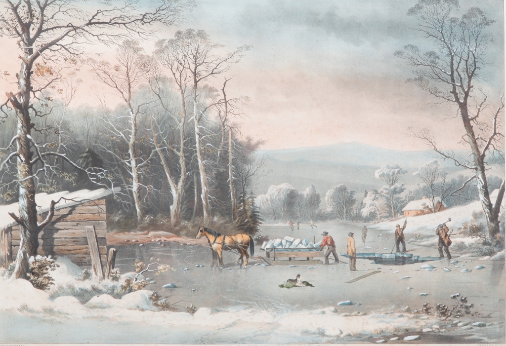 CURRIER AND IVES PRINT "WINTER IN
