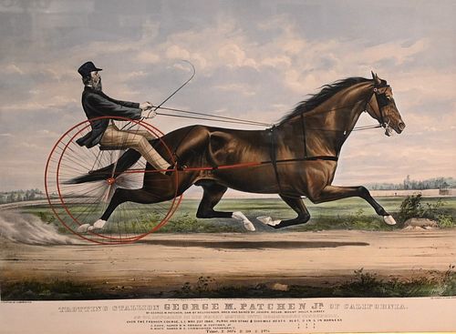 CURRIER AND IVES "TROTTING