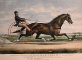 CURRIER AND IVES "TROTTING STA
