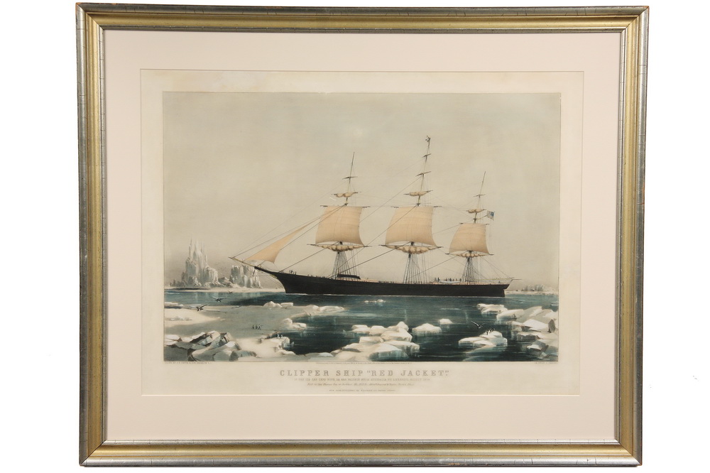 CURRIER HANDCOLORED LITHO -