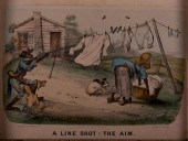 CURRIER & IVES "A LINE SHOT -