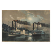 CURRIER & IVES,  A MIDNIGHT RA