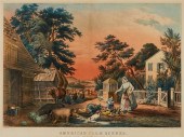 CURRIER & IVES "AM. FARM SCENE
