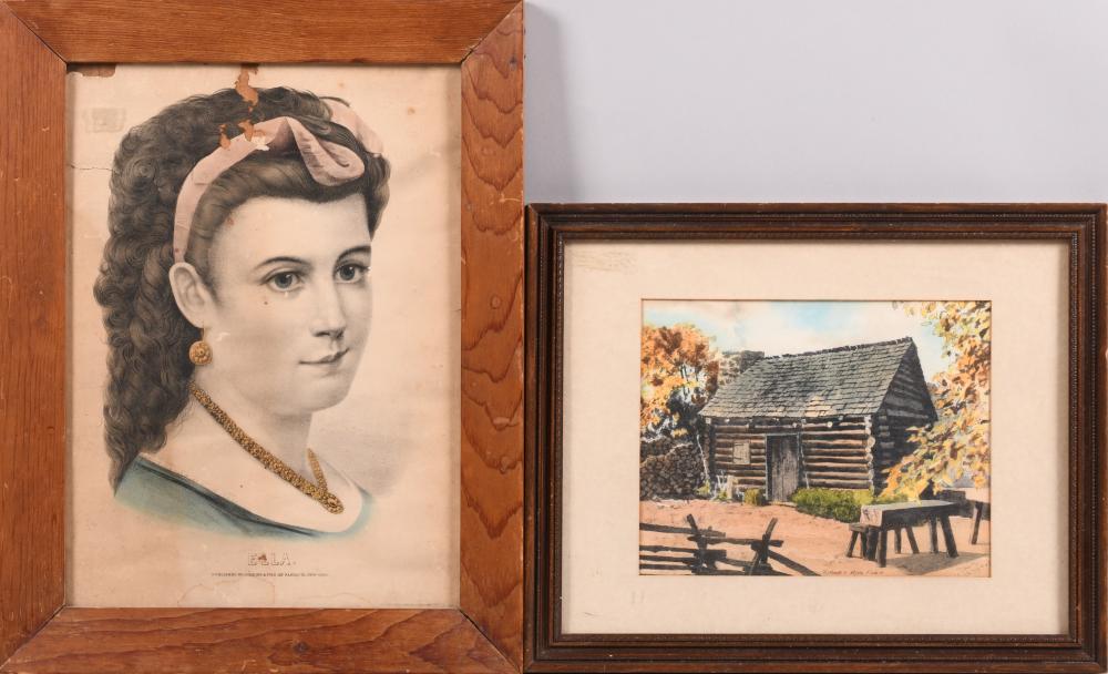 CURRIER & IVES , AMERICAN , ELLA