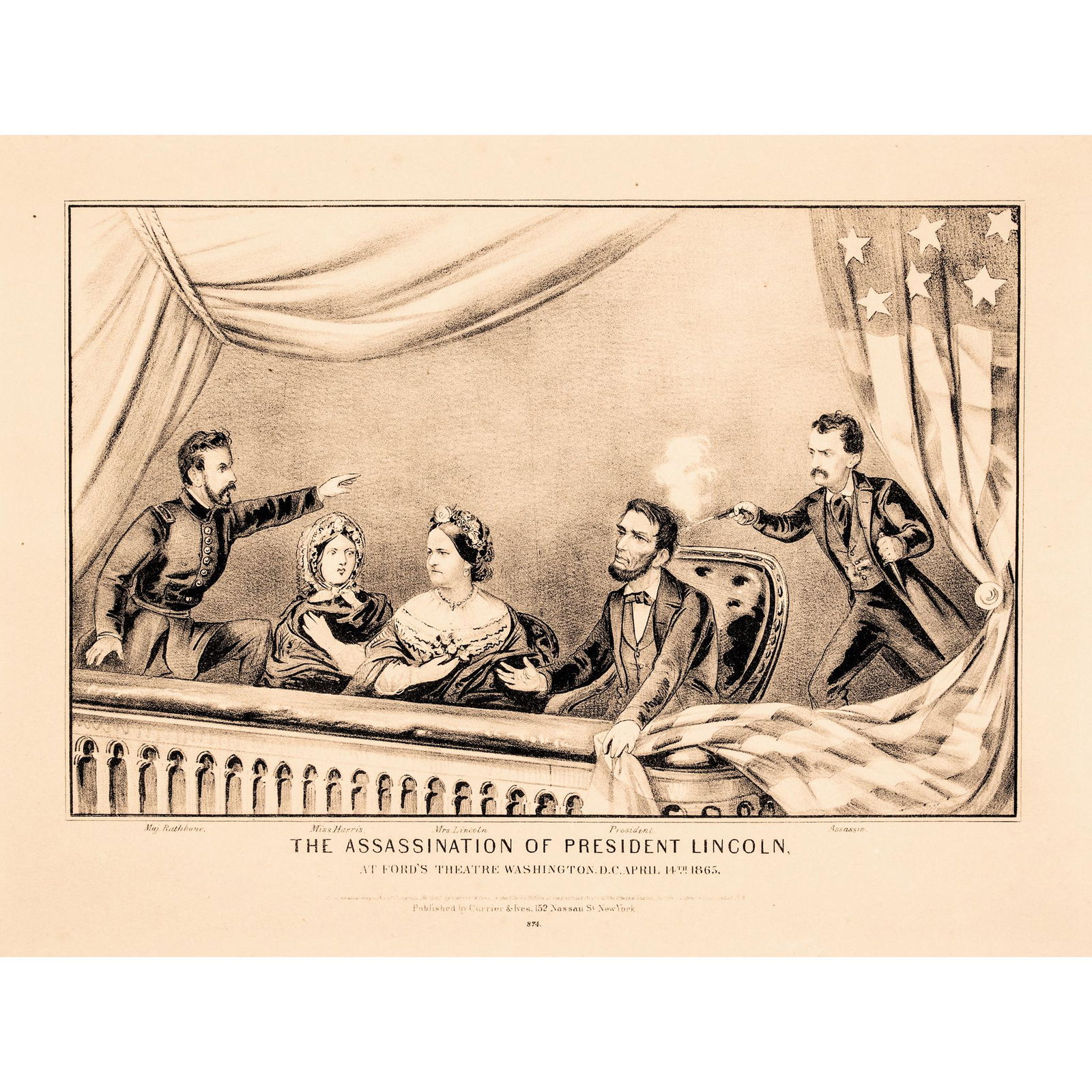 CURRIER + IVES ASSASSINATION OF