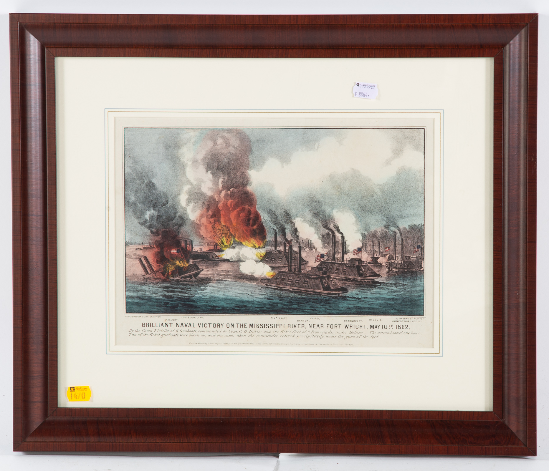 CURRIER & IVES. "BRILLIANT NAVAL