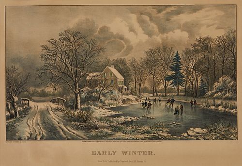 CURRIER & IVES "EARLY WINTER"