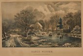CURRIER & IVES "EARLY WINTER"