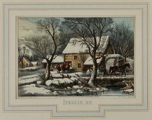 CURRIER & IVES "FROZEN UP"