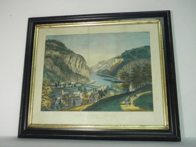Currier & Ives hand colored
