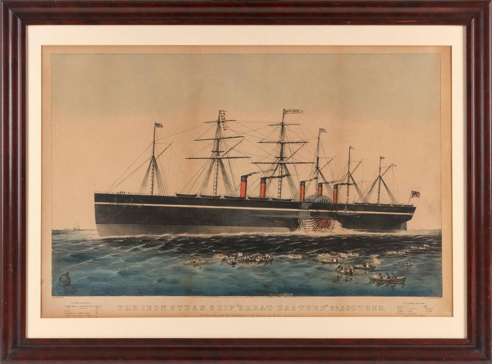 CURRIER & IVES HAND-COLORED