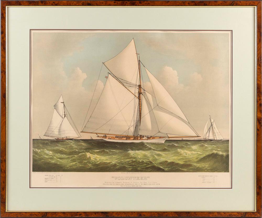 CURRIER & IVES HAND-COLORED