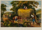 CURRIER & IVES "HAYING-TIME: T