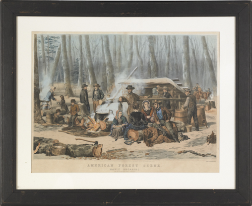 Currier & Ives large folio hand