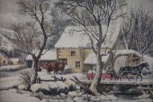 CURRIER & IVES LITHOGRAPH "FRO