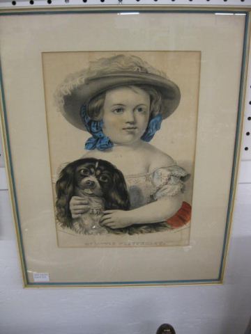 Currier & Ives Lithograph ''My