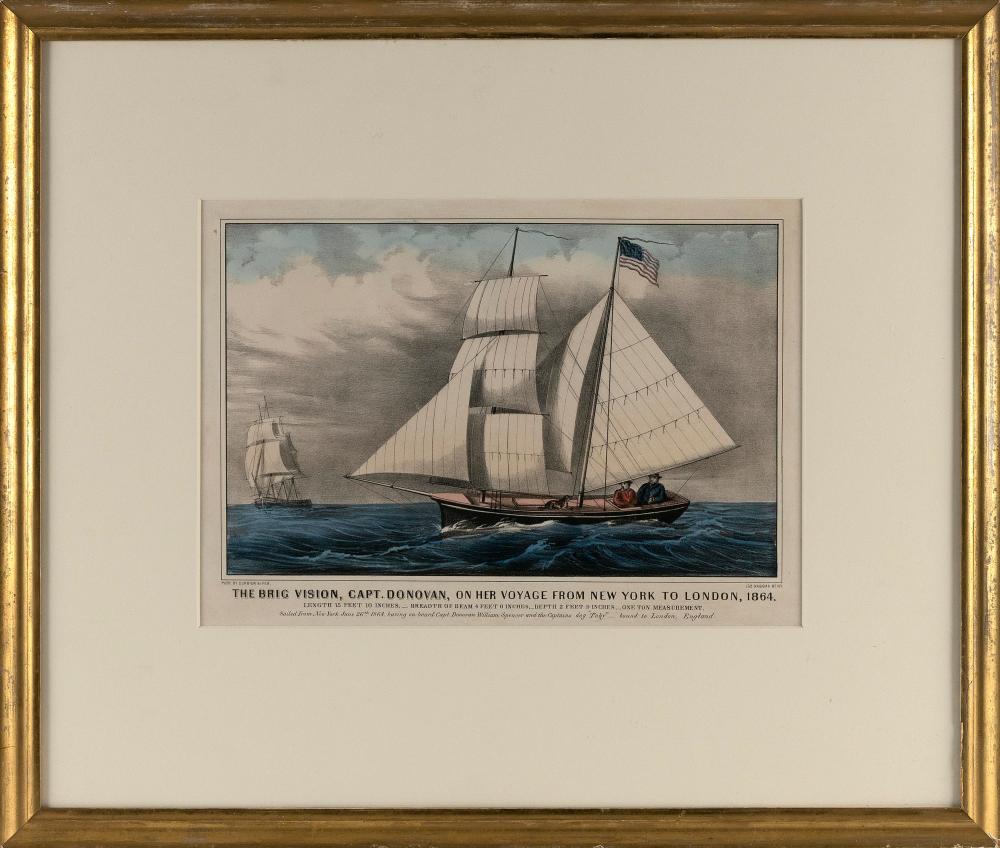 CURRIER & IVES LITHOGRAPH “THE BRIG