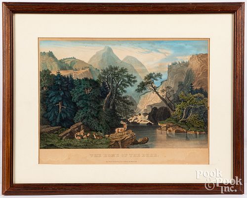 CURRIER & IVES LITHOGRAPH THE