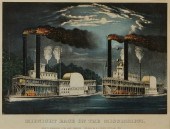 CURRIER & IVES "MIDNIGHT RACE