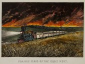 CURRIER & IVES "PRAIRIE FIRES"