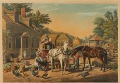 CURRIER & IVES "PREPARING FOR
