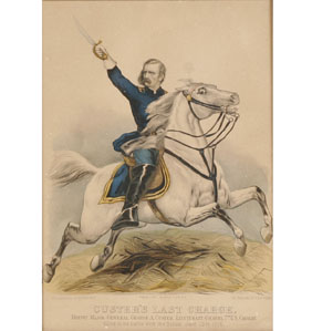 Currier Ives print: "Custer's