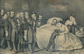 Currier & Ives print: "Death of