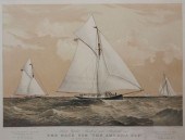 CURRIER & IVES PRINT "RACE FOR