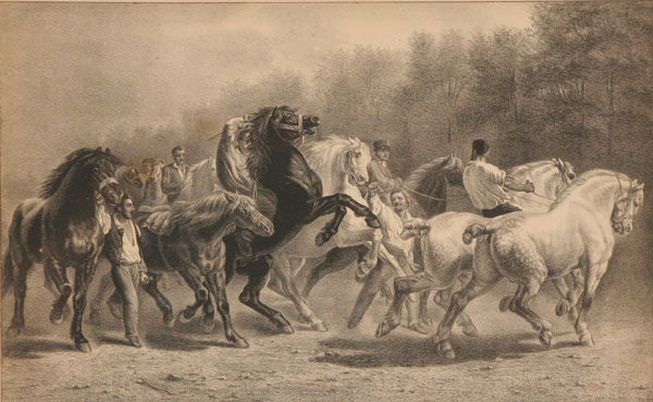 Currier & Ives print, "The Horse
