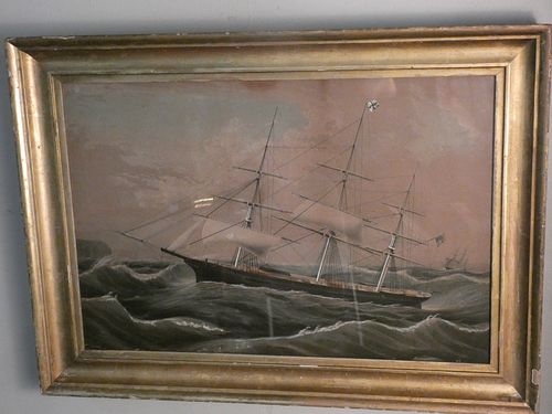 CURRIER & IVES RACER PRINTAntique