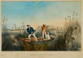 CURRIER & IVES "RAIL SHOOTING: