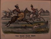 CURRIER & IVES " THE COON CLUB