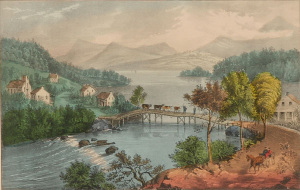 Currier & Ives "The Bridge, at
